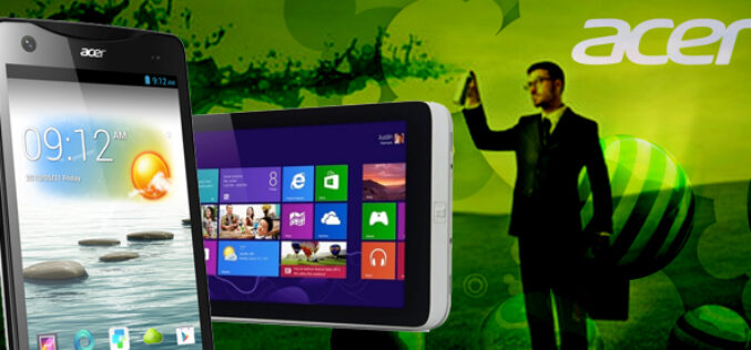 Acer presenta tableta con Windows y su primer telefono-tableta