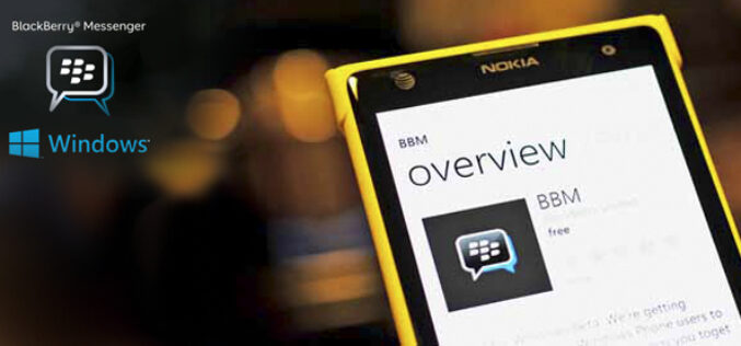 Llega la beta de BlackBerry Messenger para Windows Phone
