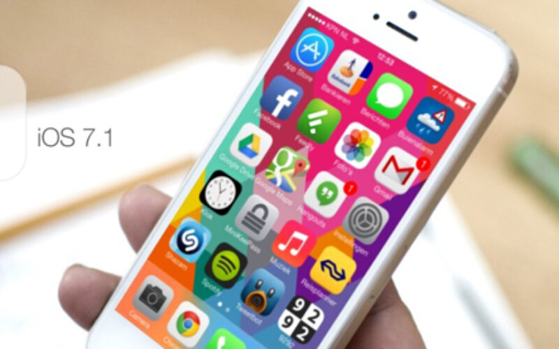 iOS 7.1 disponible a traves de actualizacion de software