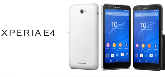 Sony presento su nuevo Xperia E4