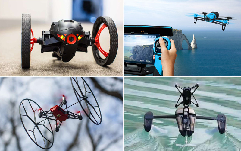 Nuevos mini drones Parrot teledirigidos de tierra, agua y aire