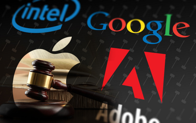 Apple, Google, Intel y Adobe pagarán 415 millones de dólares por una demanda