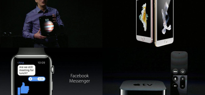 Apple presentó el iPhone 6S, además de una nueva tableta y otro Apple TV
