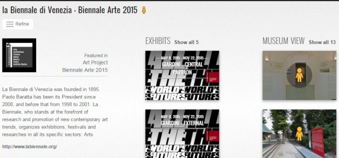 Ahora puedes visitar la Bienal de Venecia gracias a internet