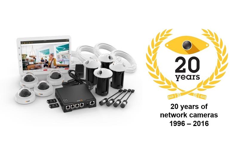 Axis celebra 20 años del lanzamiento de su primera cámara de red