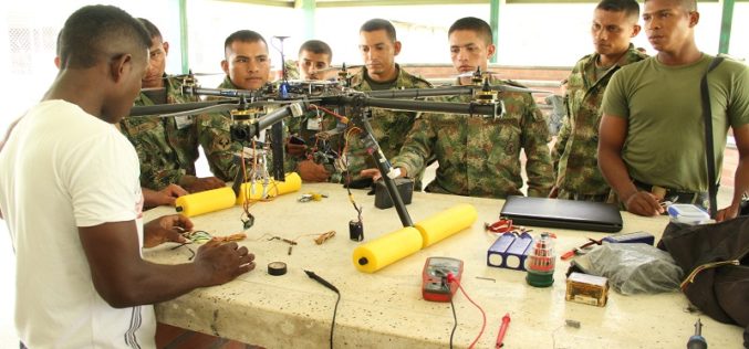 Crean en Colombia un dron capaz de «olfatear» minas antipersonales