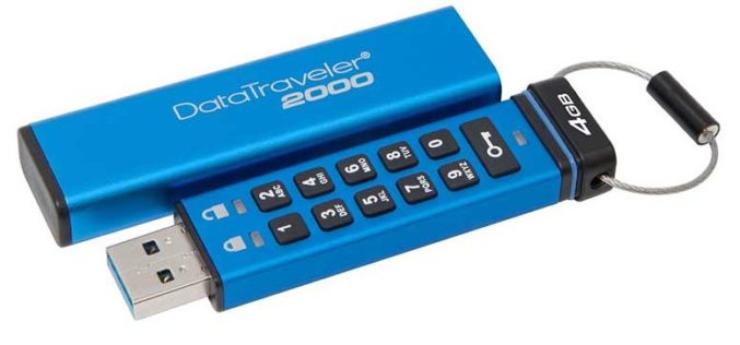 Kingston agrega capacidades de 4GB y 8GB a su unidad USB cifrada DataTraveler 2000