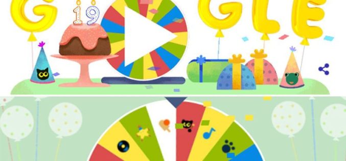 Google cumple 19 años y lo celebra con la Ruleta de la Fortuna