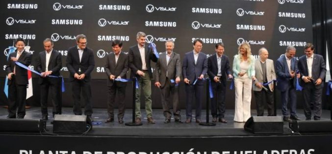 Inaugurada planta de heladeras Samsung de última generación, en Argentina