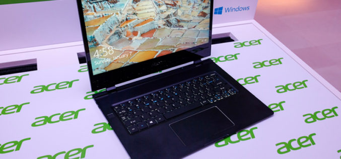 Acer promete la portátil más delgada del mundo desde el CES