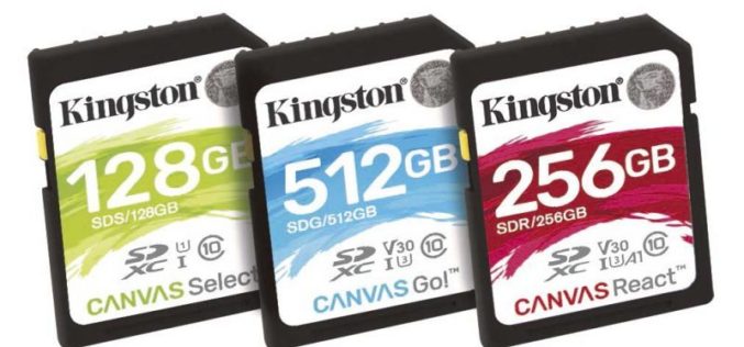 Kingston Digital anuncia nueva serie de tarjetas flash ‘Canvas’
