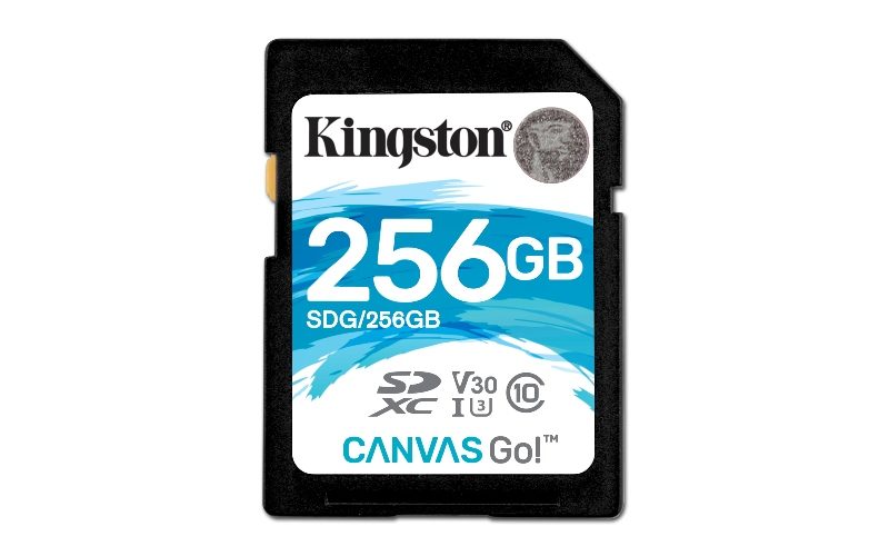  Kingston Digital anuncia la adición de 256GB: Canvas Go!