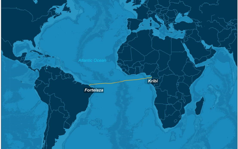 África y América del Sur quedan totalmente conectados a través de una red de fibra óptica submarina