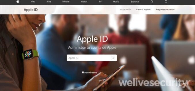 Campaña activa de phishing roba credenciales de Apple ID y tarjetas de crédito