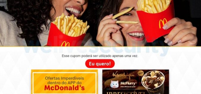 ESET identifica al troyano Mispadu en anuncios falsos de McDonald’s en Facebook
