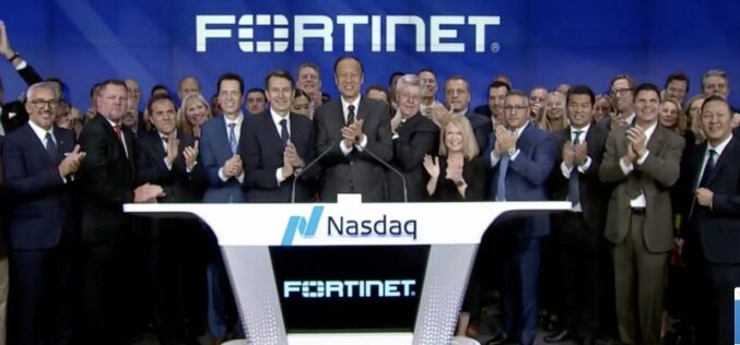 Fortinet celebra su décimo aniversario en la bolsa con un campanazo en Nasdaq