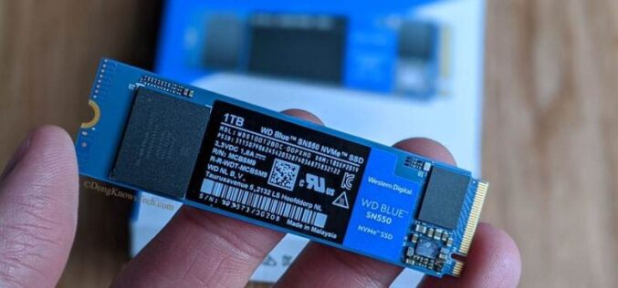 Western Digital lanza WD Blue SN550 SSD NVMe más veloz que las unidades SSD SATA