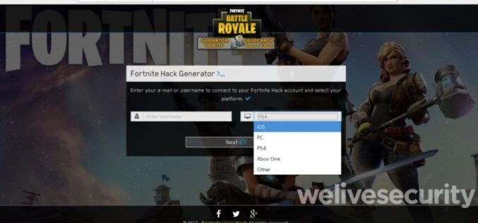 ESET advierte sobre el robo datos bancarios de jugadores de Fortnite y otros 67 videojuegos