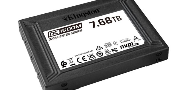 Kingston lanza la unidad SSD NVMe U.2 DC1500M para centros de datos