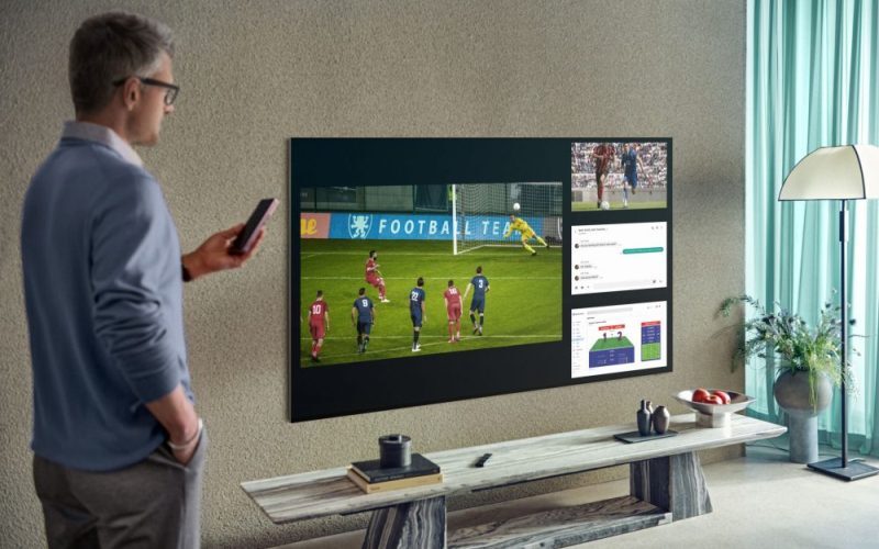 Es fácil activar Multi View para mirar hasta cuatro contenidos a la vez en televisores Samsung
