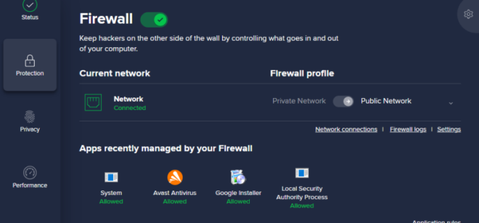 Nueva función de Firewall en Avast Free Antivirus