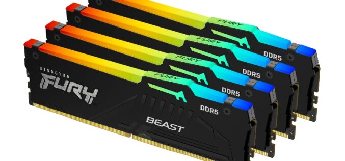 Overclocking con estilo, con las nuevas memorias Kingston FURY Beast DDR5 RGB  