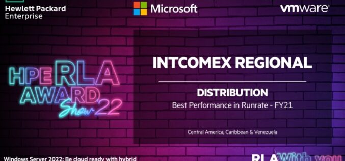 Intcomex recibió el premio como Distribuidor del Año en Runrate por HPE