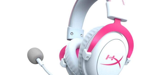 HyperX lanza nueva versión de sus headsets Cloud II en rosa y blanco