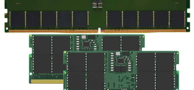 Kingston lanza los módulos de memoria Server Premier DDR5 UDIMM y SODIMM ECC a 5200 MT/s y 5600 MT/s