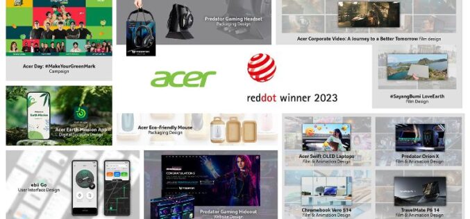 Campañas y soluciones digitales de Acer que abogan por la sostenibilidad reconocidas por los premios Red Dot