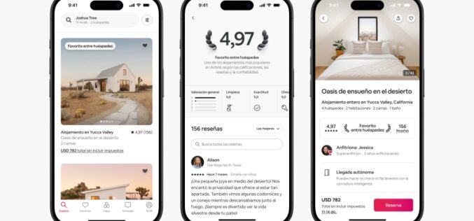 Airbnb presenta Favoritos entre huéspedes, relanza calificaciones y reseñas y otras mejoras