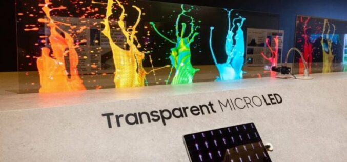 La nueva pantalla MICRO LED transparente de Samsung difumina los límites entre contenido y realidad