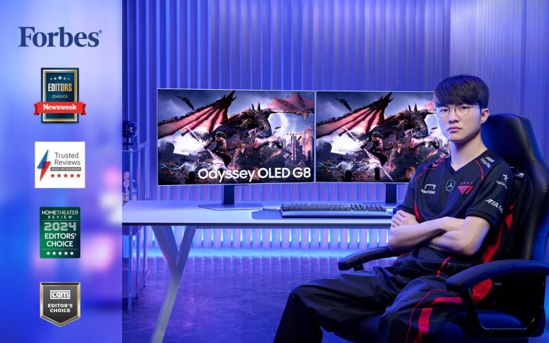 Samsung Odyssey OLED G8 recibe elogios de la críticay el reconocimiento en reviews