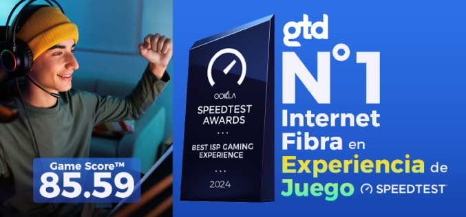 Gtd es reconocida como el mejor internet de Chile para jugar online