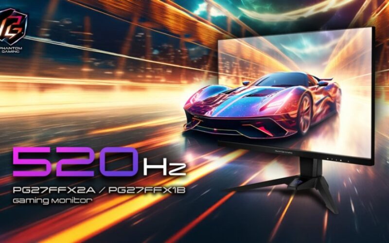 ASRock lanzó sus monitores para gaming de 520 Hz con panel IPS